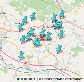 Mappa Via Vaglie S. Nicola, 03025 Monte San Giovanni Campano FR, Italia (6.9)