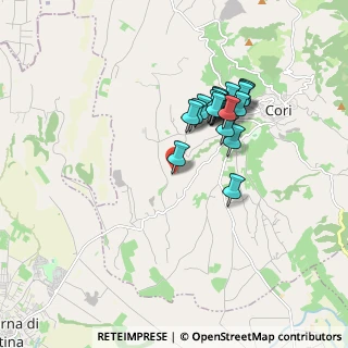 Mappa Contrada Sant' Angelo, 04010 Cori LT, Italia (1.6065)