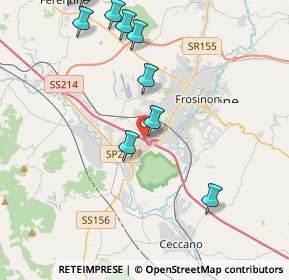 Mappa E45, 03100 Frosinone FR, Italia (5.54818)