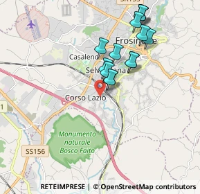 Mappa Via Fornaci, 03100 Frosinone FR, Italia (1.86286)