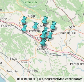 Mappa Via Fornaci, 03100 Frosinone FR, Italia (8.63692)