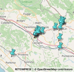 Mappa Via Fornaci, 03100 Frosinone FR, Italia (12.93059)