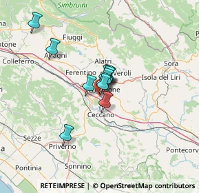 Mappa Via Fornaci, 03100 Frosinone FR, Italia (8.21)