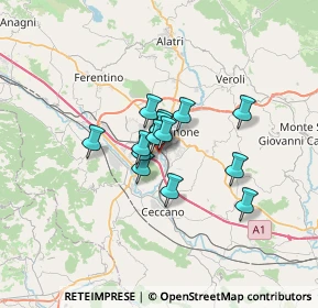 Mappa Via Fornaci, 03100 Frosinone FR, Italia (4.23643)
