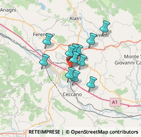 Mappa Via Fornaci, 03100 Frosinone FR, Italia (4.53833)