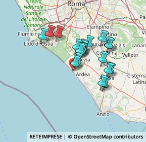 Mappa Via C. A. dalla Chiesa, 00071 Pomezia RM, Italia (11.619)