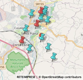 Mappa Via Ceccano, 03100 Frosinone FR, Italia (1.85154)