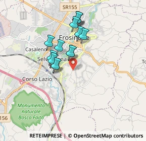 Mappa Via Ceccano, 03100 Frosinone FR, Italia (1.56)