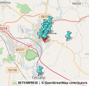 Mappa Via Ceccano, 03100 Frosinone FR, Italia (2.36273)