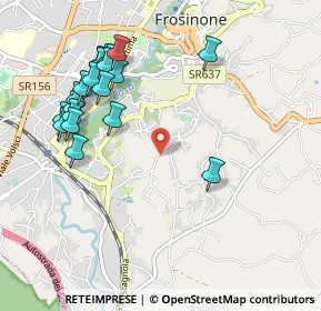 Mappa Via Ceccano, 03100 Frosinone FR, Italia (1.171)