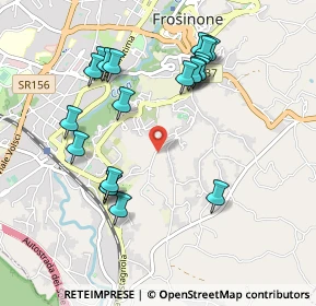 Mappa Via Ceccano, 03100 Frosinone FR, Italia (1.052)