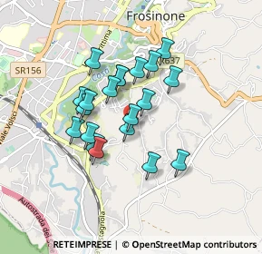 Mappa Via Ceccano, 03100 Frosinone FR, Italia (0.724)