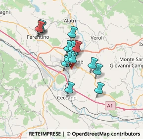 Mappa Via Ceccano, 03100 Frosinone FR, Italia (5.31933)