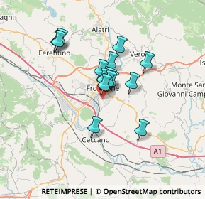 Mappa Via Ceccano, 03100 Frosinone FR, Italia (5.328)