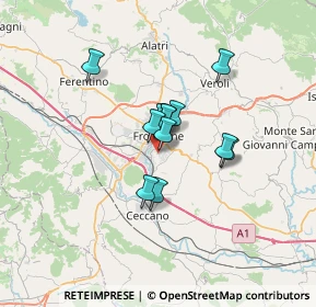 Mappa Via Ceccano, 03100 Frosinone FR, Italia (4.51833)