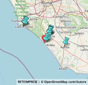 Mappa Viale Italia, 00071 Pomezia RM, Italia (9.91364)