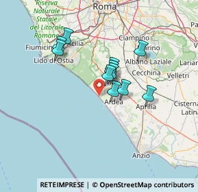 Mappa Viale Italia, 00071 Pomezia RM, Italia (11.12364)