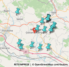 Mappa Via Quercia Pelosa, 03025 La Lucca FR, Italia (7.92611)