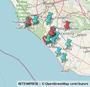 Mappa Via Sorrento, 00071 Torvaianica RM, Italia (11.394)