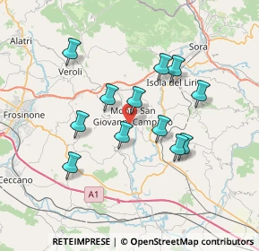 Mappa Via Ara dei Santi, 03025 Monte San Giovanni Campano FR, Italia (6.6)