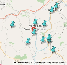Mappa Via Ara dei Santi, 03025 Monte San Giovanni Campano FR, Italia (4.3175)