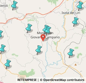 Mappa Via Ara dei Santi, 03025 Monte San Giovanni Campano FR, Italia (6.10667)