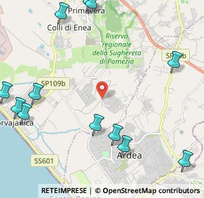 Mappa Via Mar Libico, 00071 Pomezia RM, Italia (3.45313)