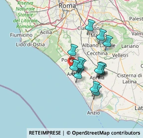 Mappa Via Mar Libico, 00071 Pomezia RM, Italia (11.29857)