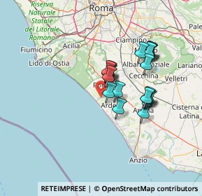 Mappa Via Gubbio, 00071 Pomezia RM, Italia (11.54579)
