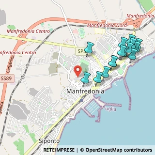 Mappa Via delle Felci, 71040 Manfredonia FG, Italia (1.24333)
