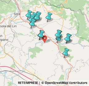 Mappa Via S. Andrea Sopportico, 03034 Casalvieri FR, Italia (6.95333)