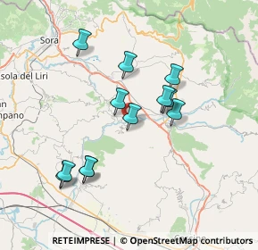 Mappa Via S. Andrea Sopportico, 03034 Casalvieri FR, Italia (6.97833)