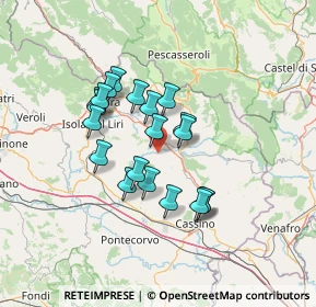 Mappa Via S. Andrea Sopportico, 03034 Casalvieri FR, Italia (11.7265)
