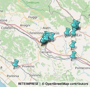 Mappa Via Fornaci, 03100 Frosinone FR, Italia (12.91706)