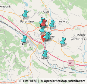 Mappa Via Fornaci, 03100 Frosinone FR, Italia (5.36909)