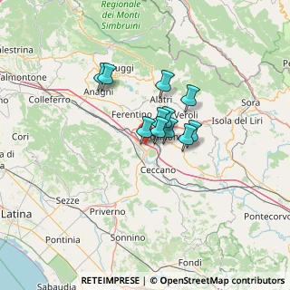 Mappa Via Asi, 03100 Frosinone FR, Italia (8.75727)