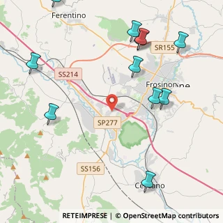 Mappa Via Asi, 03100 Frosinone FR, Italia (5.82091)