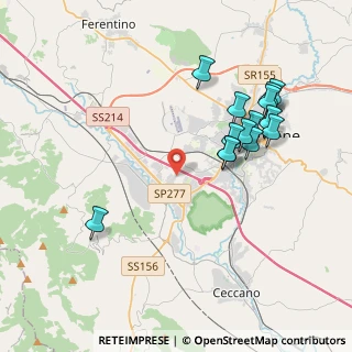 Mappa Via Asi, 03100 Frosinone FR, Italia (4.25071)