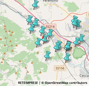 Mappa Via Mola dei Frati, 03023 Frosinone FR, Italia (3.9975)