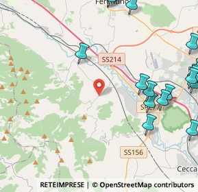 Mappa Via Mola dei Frati, 03023 Frosinone FR, Italia (6.614)