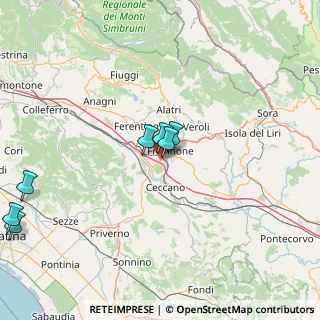 Mappa In prossimità del casello autostradale, 03100 Frosinone FR, Italia (43.233)