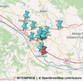 Mappa Via Cavalier d'arpino, 03100 Frosinone FR, Italia (4.62769)