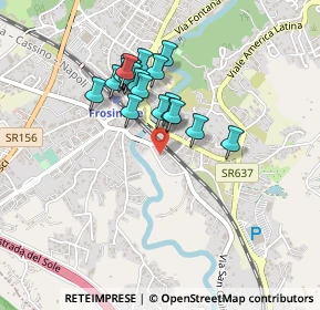 Mappa Via Cavalier d'arpino, 03100 Frosinone FR, Italia (0.3765)