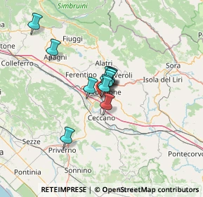 Mappa Via Cavalier d'arpino, 03100 Frosinone FR, Italia (8.16917)