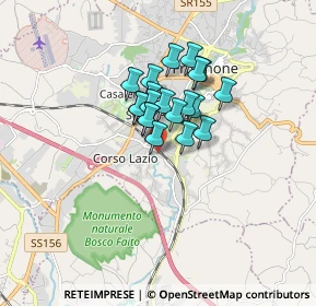 Mappa Via Cavalier d'arpino, 03100 Frosinone FR, Italia (1.1425)