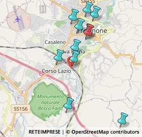 Mappa Via Cavalier d'arpino, 03100 Frosinone FR, Italia (2.13636)