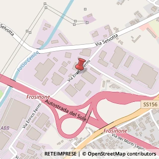 Mappa Via Enrico Fermi, 21, 03100 Frosinone, Frosinone (Lazio)