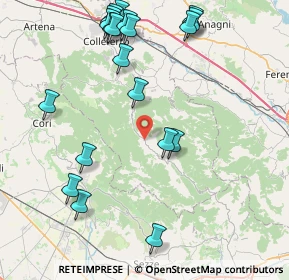 Mappa SS 609 km 16.811 dir. Nord-Ovest, 00030 Montelanico RM, Italia (10.44)