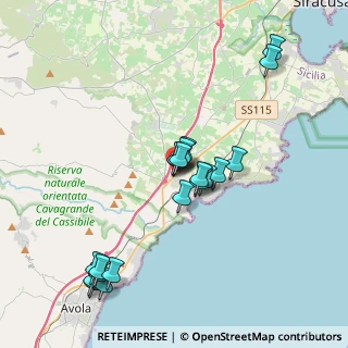 Mappa Via Angelo Gatti, 96100 Cassibile SR, Italia (4.3035)